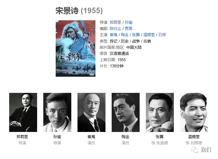 1955年电影《宋景诗》,被军迷们高度评价,还原度最高的战争片