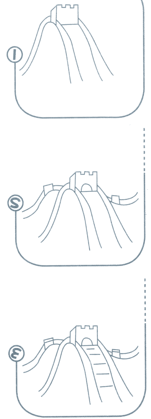 如今,我们可以通过简笔画的方式,进一步感受长城的魅力与深远的历史