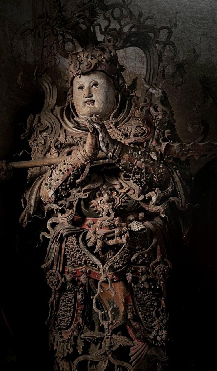 惊为天人的山西铁佛寺明代彩塑,拍自画册