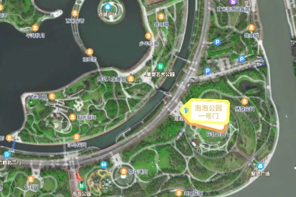 泡泡公园地图图片