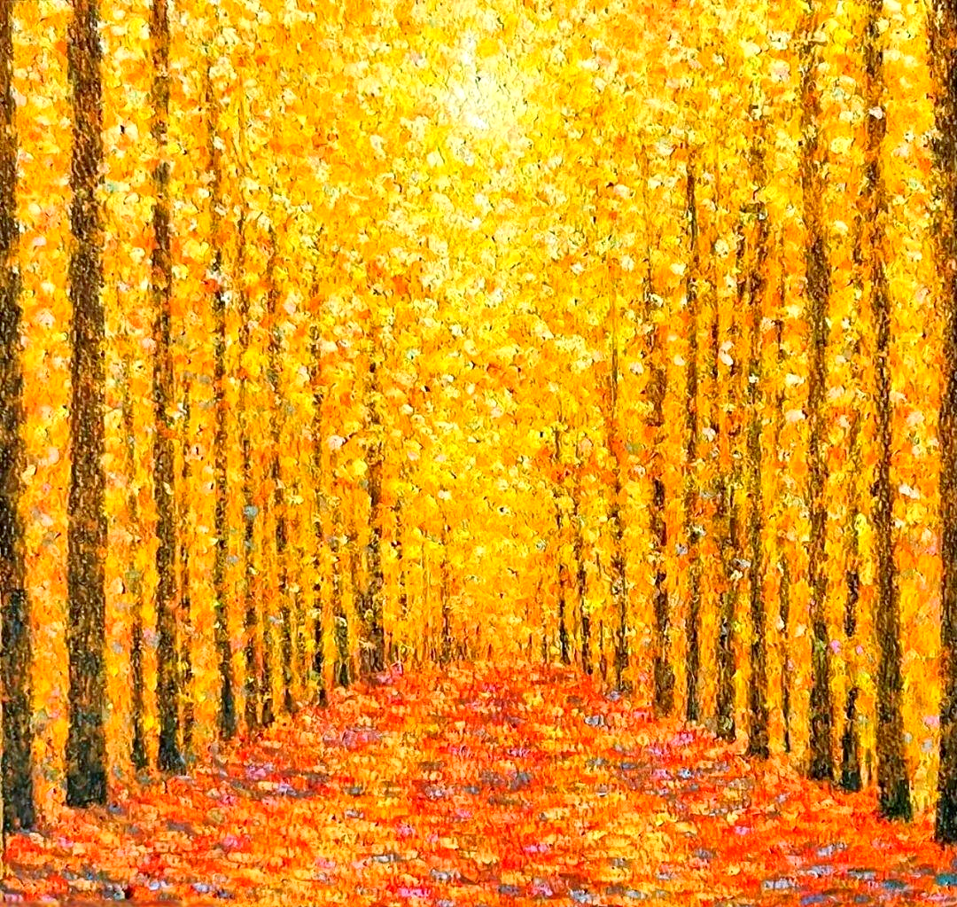 蜡笔绘制的点画艺术,展现多样美感!