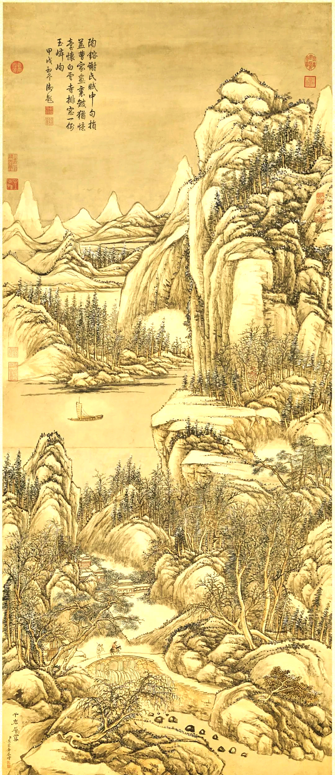 宫廷画家张宗苍的江南山水,清丽世俗的独特表达