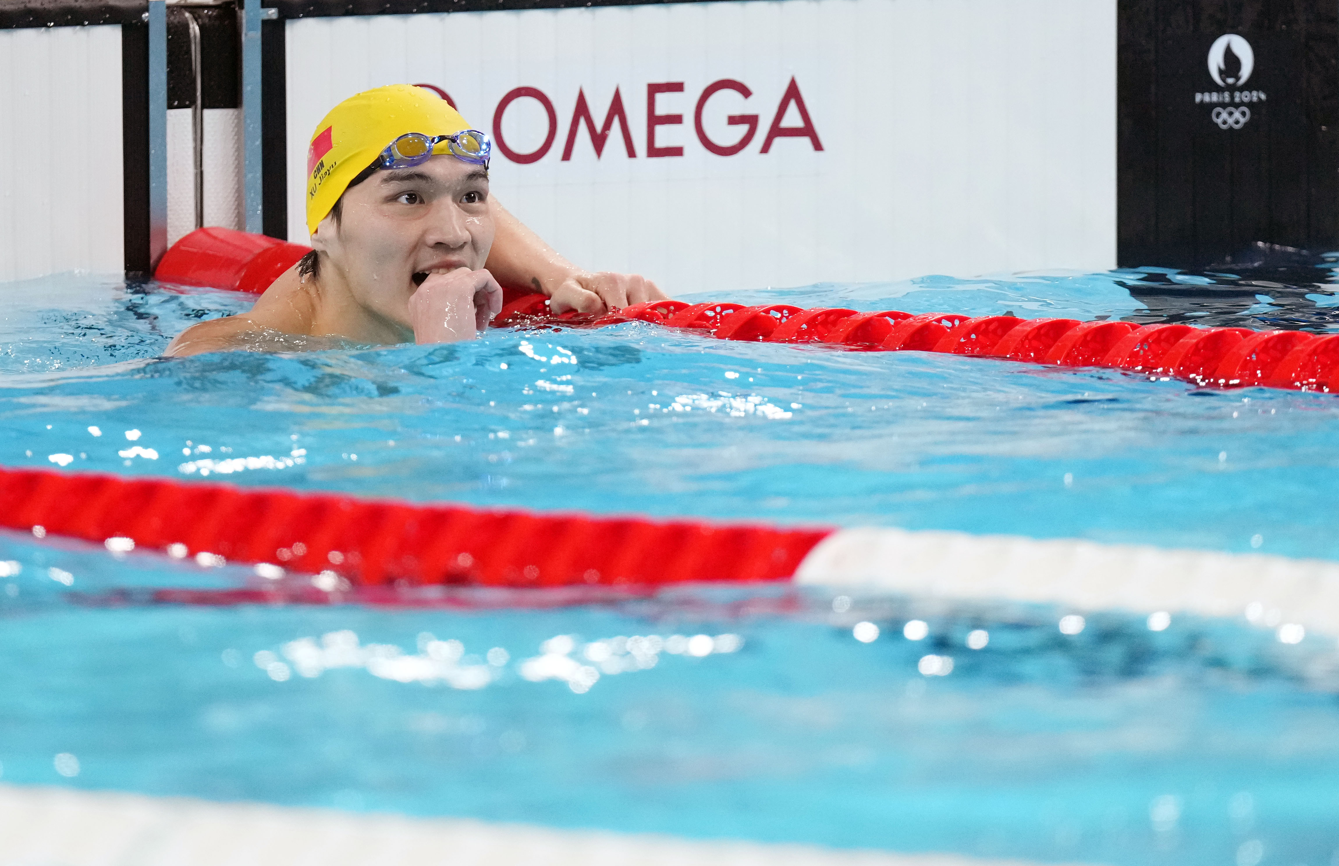 巴黎奥运会丨游泳——男子100米仰泳决赛赛况(7)