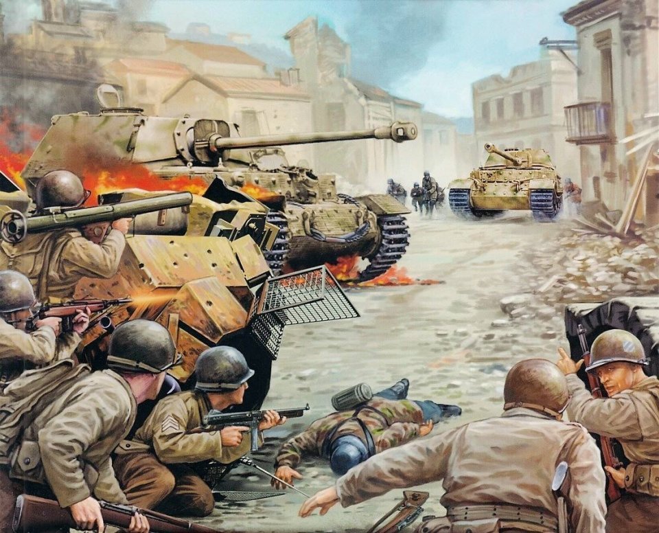 安齐奥战役:45辆虎式坦克对决200辆谢尔曼,盟军毫无还手之力