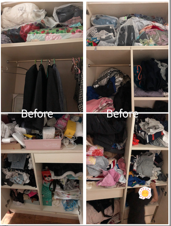 苏州整理师米娜案例——调整衣柜布局改变了衣服堆叠状态