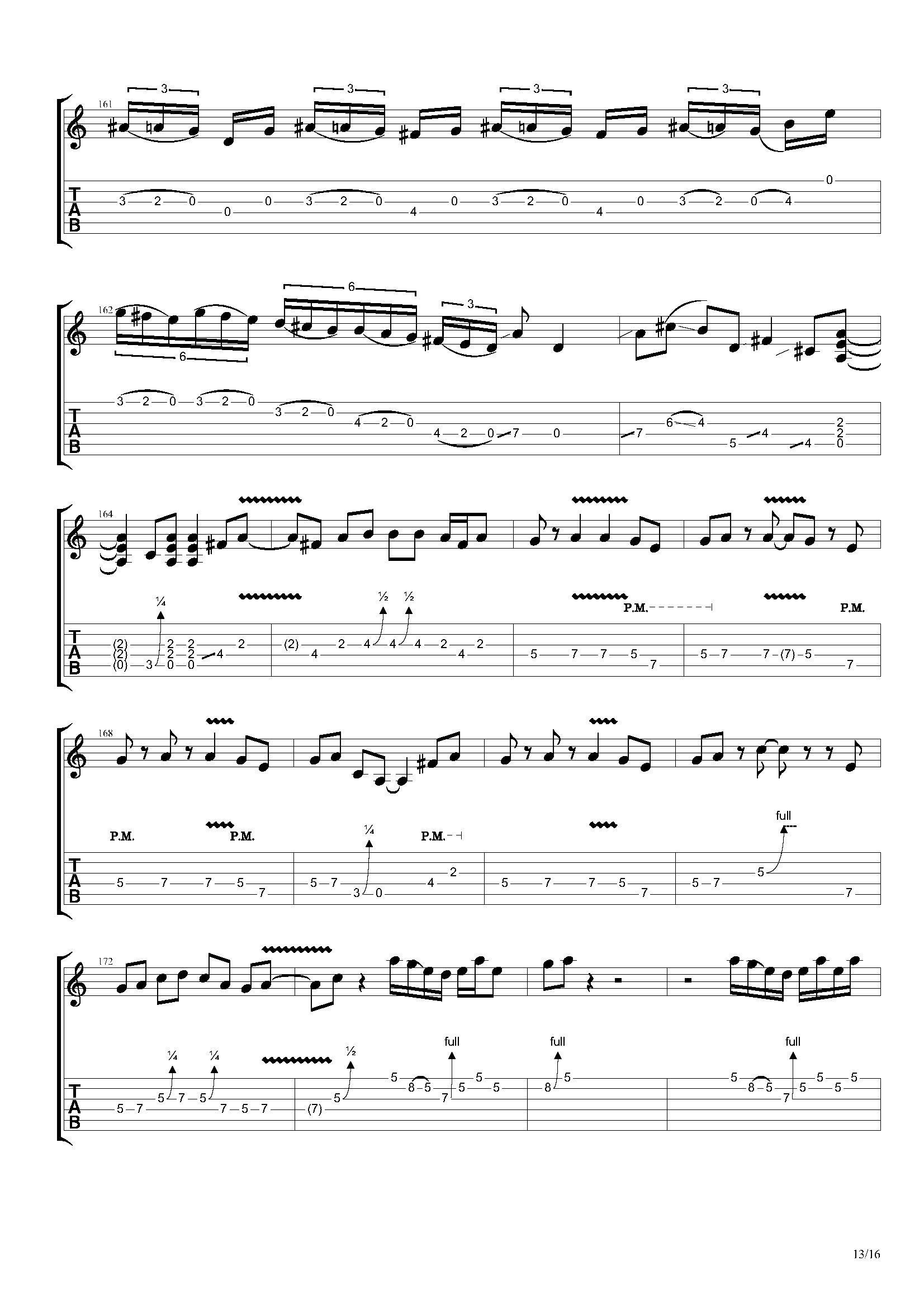 「吉他谱」joe satriani - if i could fly