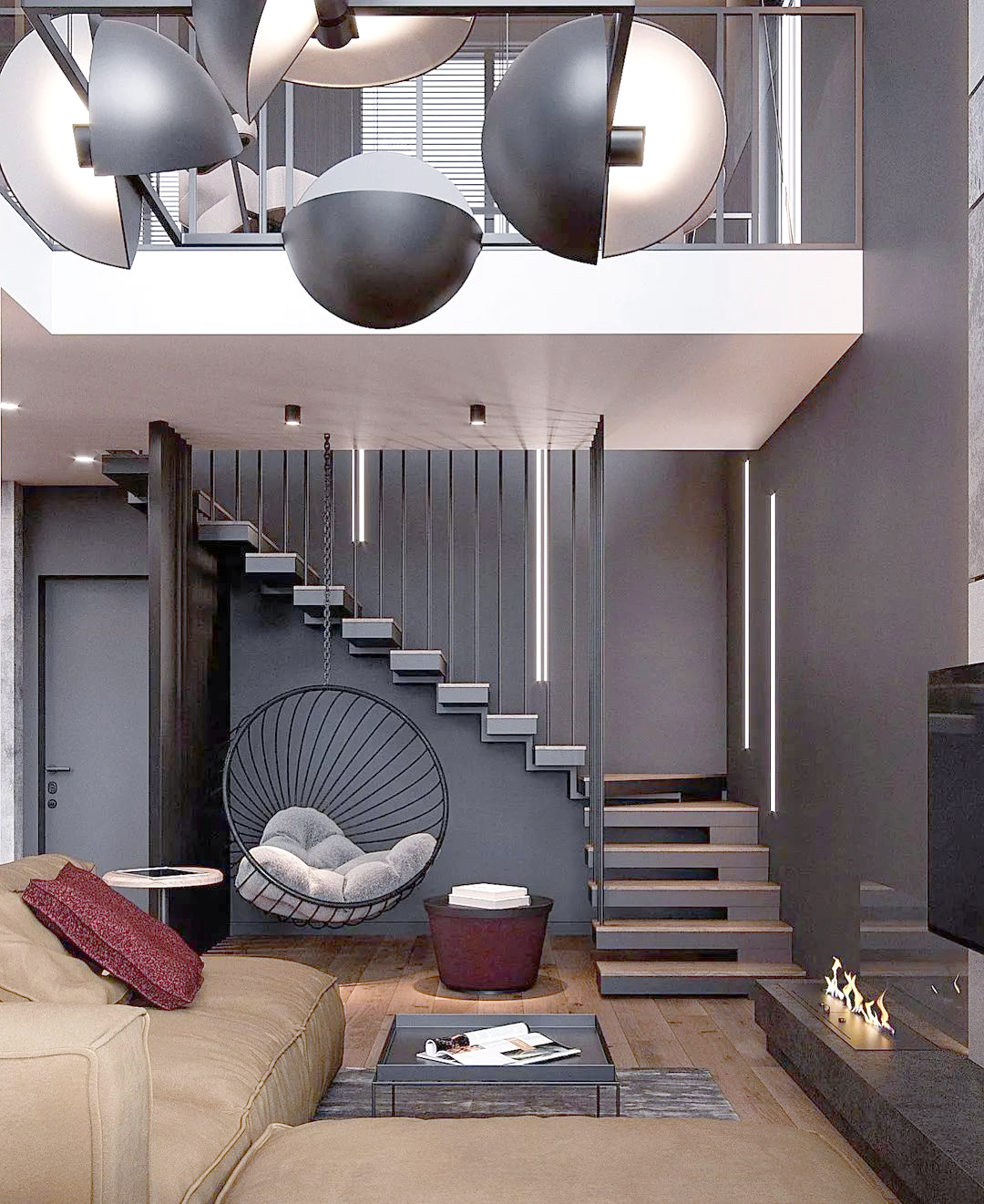 复式住宅的现代设计,简约而不简单!