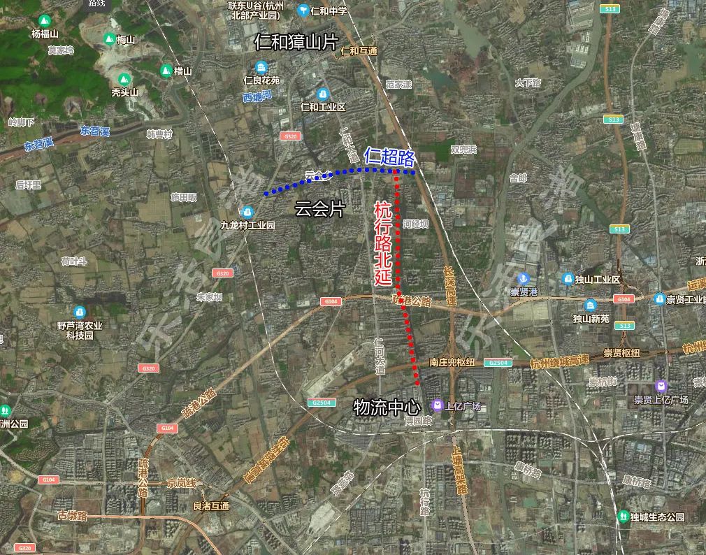 良睦路至良渚,杭行路北延等方案研究,中标公示了!