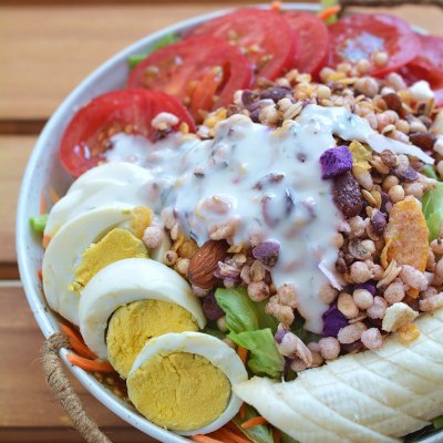 2021创意料理组——创意"食"光 鸡蛋香蕉酸奶沙拉