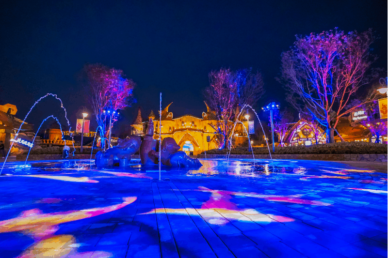 济南融创乐园夜景图片