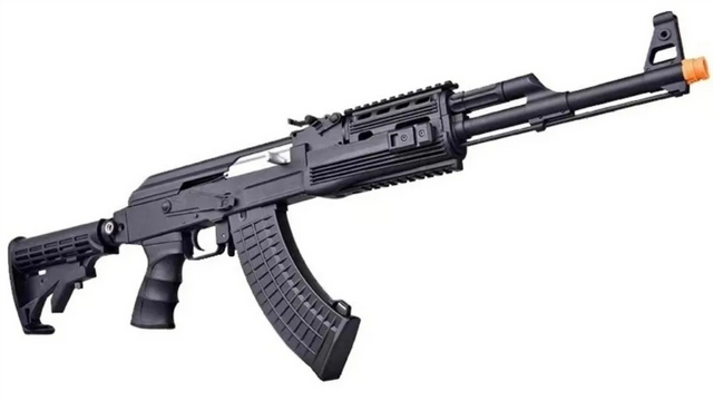 玩具枪评测解析文章第四期:锦明11代纯黑现代化战术魔改ak47