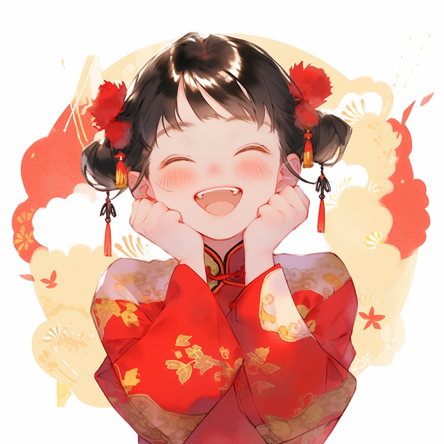 头像|中国风女孩新年头像