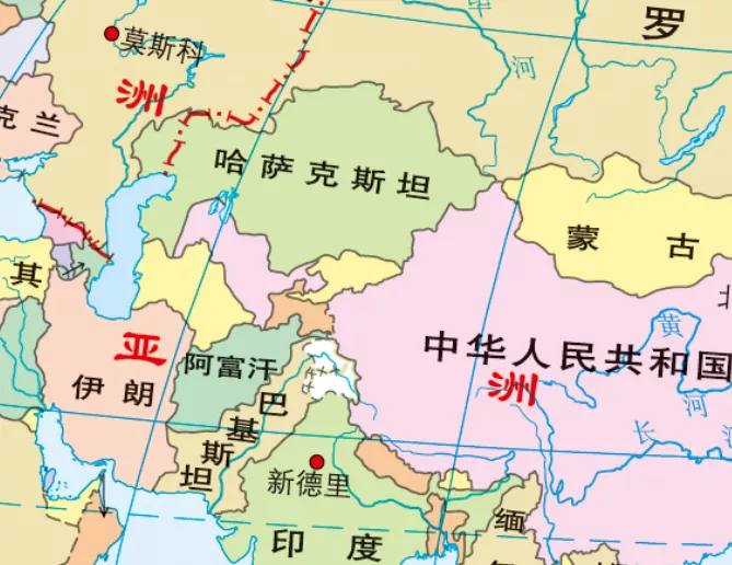 哈萨克斯坦周边地图图片