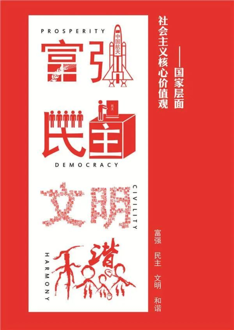 國家層面富強 民主 文明 和諧富強,民主,文明,和諧,是我國社會主義