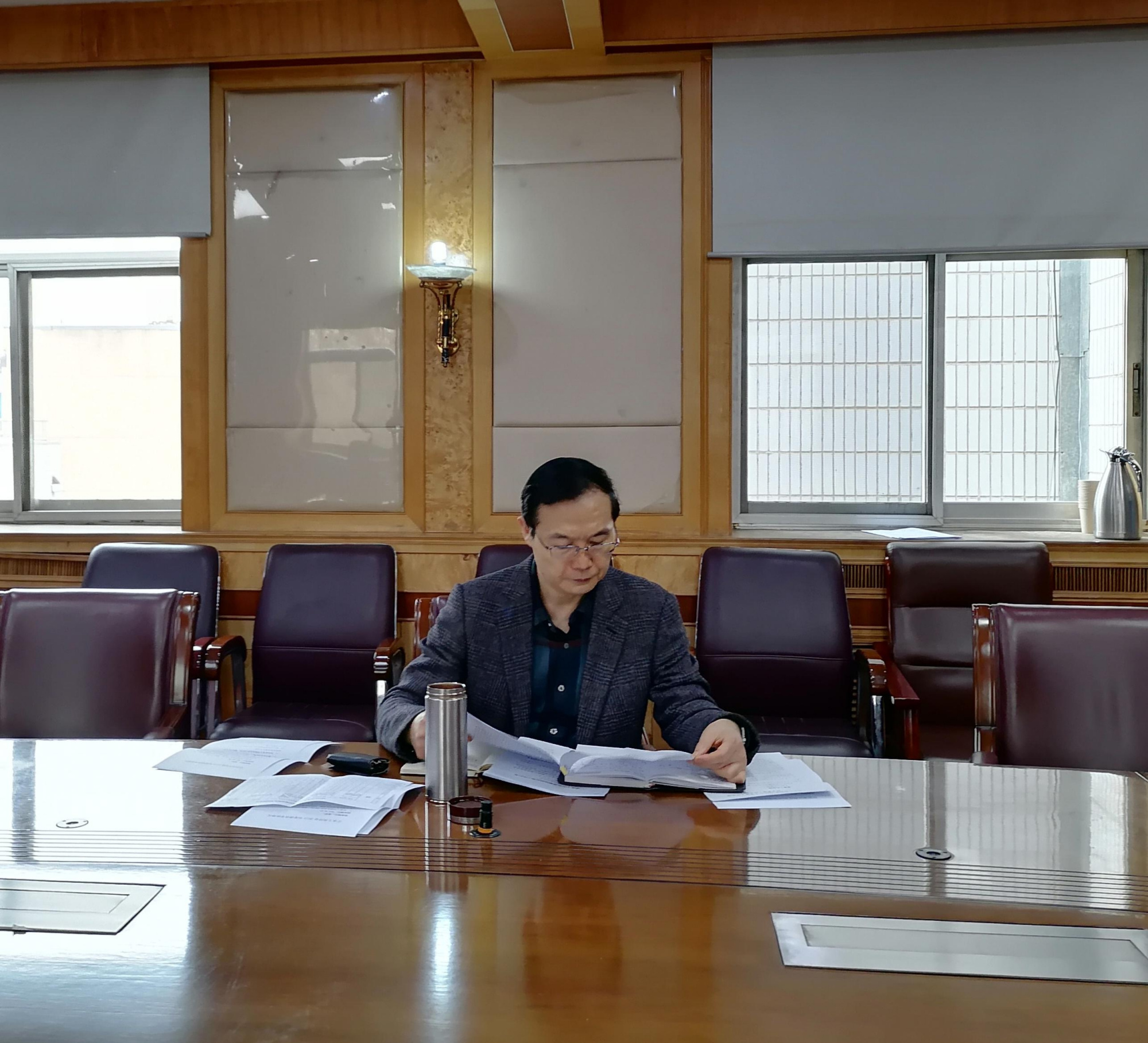 张建德一级巡视员召开分管处室2021年 第一季度工作调度会