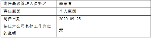 富荣基金李东育因个人原因离任副总经理,代任总经理