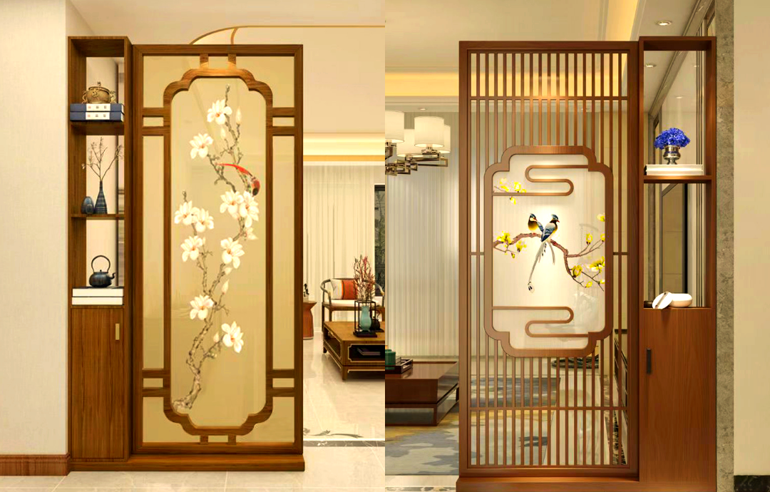 中式装饰魅力再现,佛山屏风隔断在现代空间中的运用