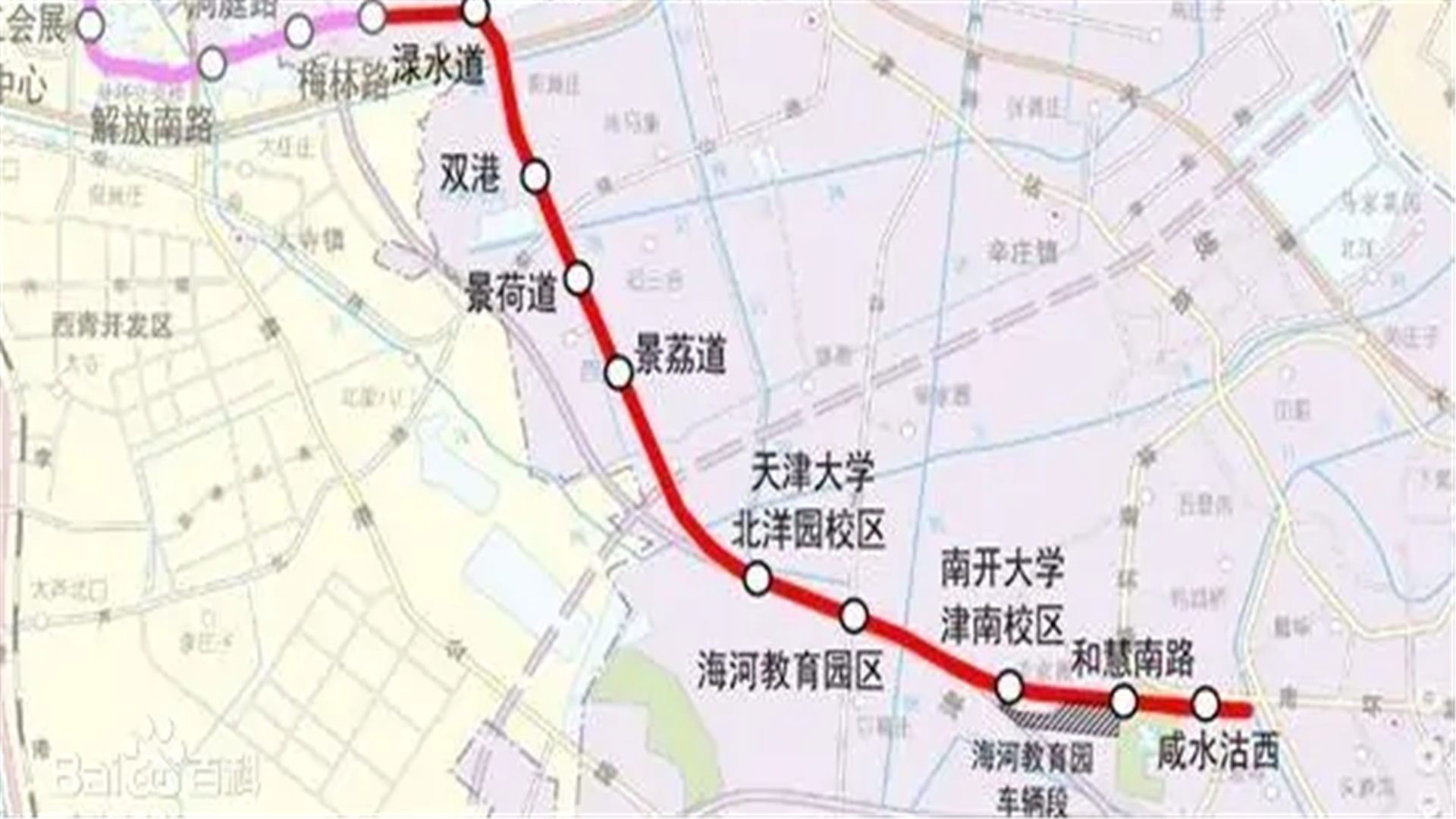 天津14号线地铁线路图图片