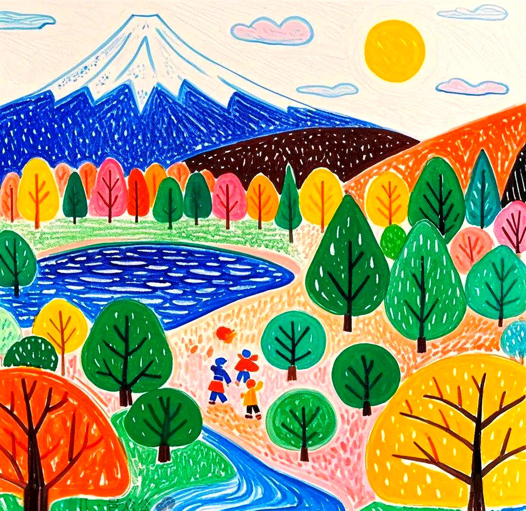 立秋后的秋日森林主题儿童画创作指南