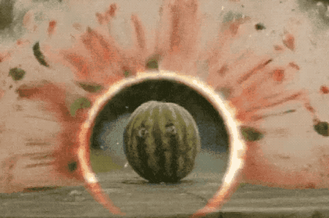 9,西瓜爆炸的瞬间
