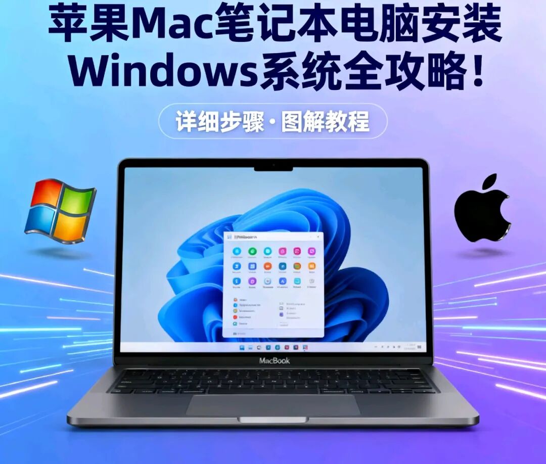 苹果mac笔记本电脑安装windows系统全攻略!