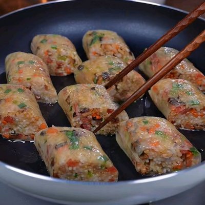 这道腐皮糯米卷,汤汁都要舔干净!