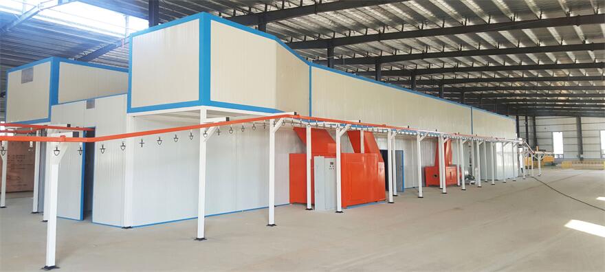 喷塑流水线生产