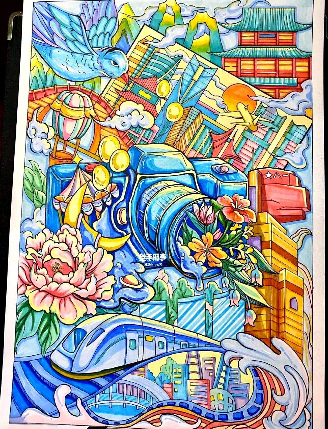 探索传统文化与科幻元素的绘画碰撞,为美术比赛增添亮眼作品