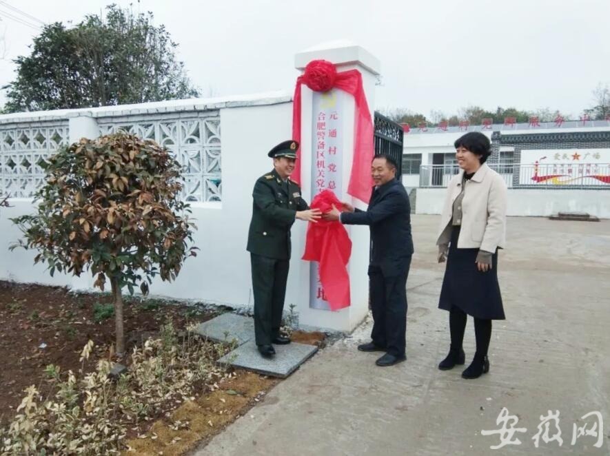 合肥警备区机关党支部和巢湖夏阁元通村党总支结对共建