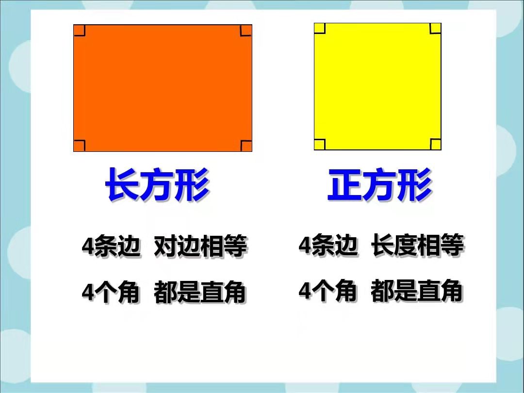 长方形正方形面积