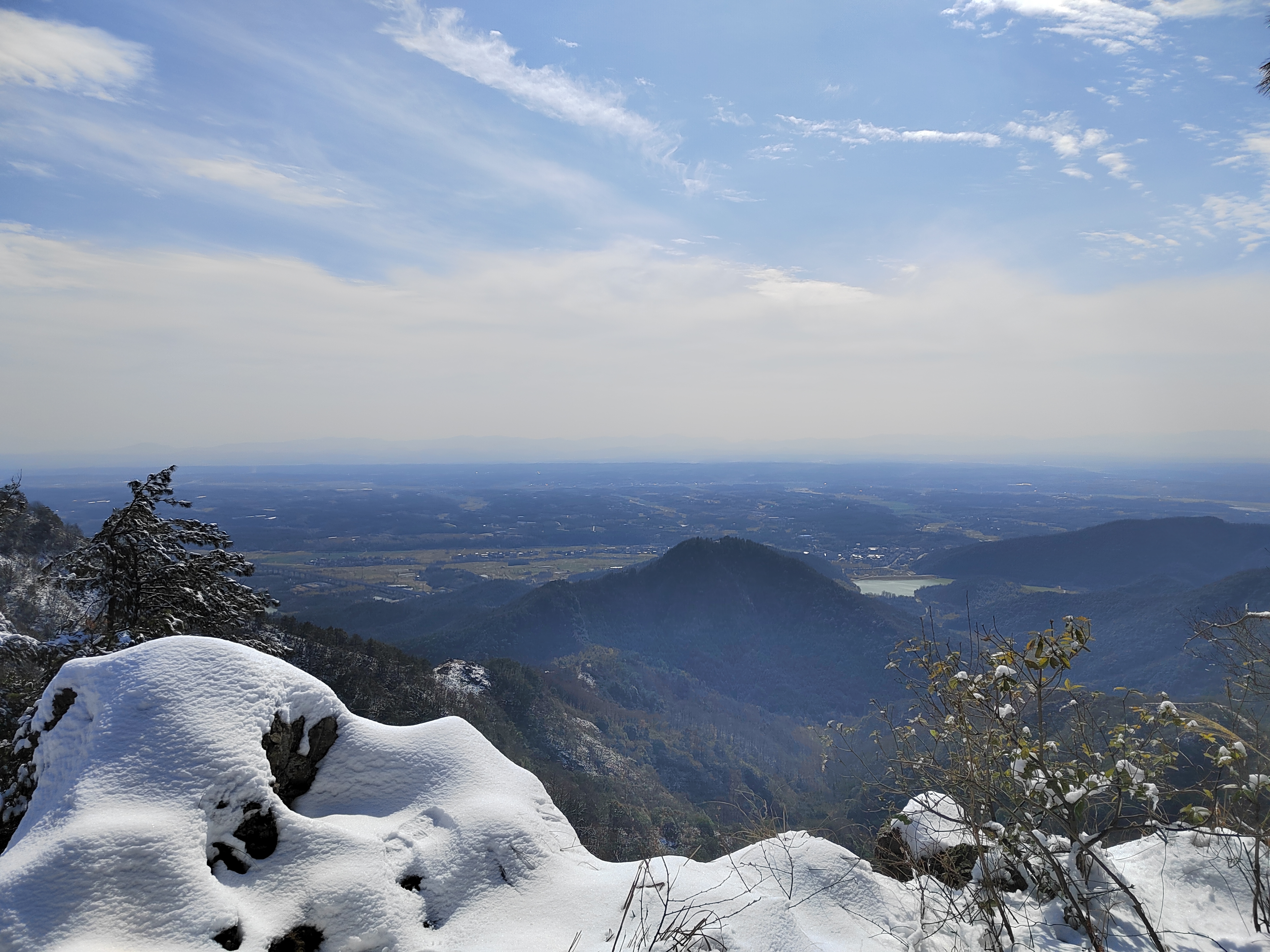 再登大工山,偶遇雪景!