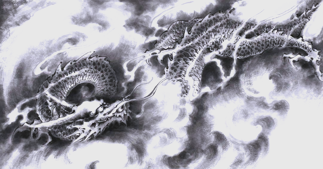 历代名家画龙作品的气势磅礴之美