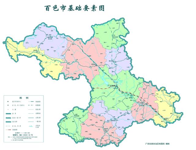 广西百色市田阳区地图图片