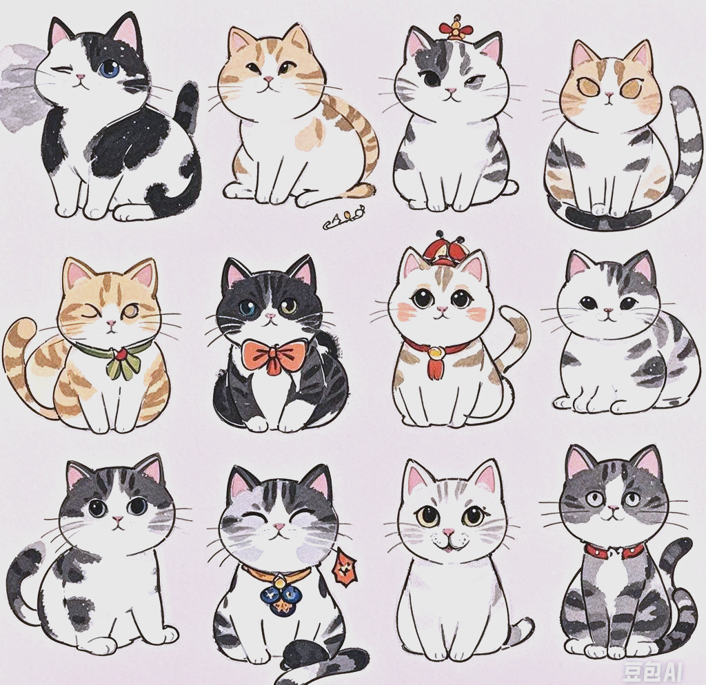 儿童简笔画教程:如何绘制一只可爱的小猫咪?