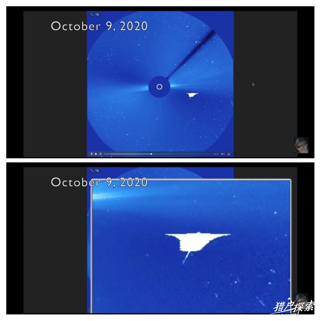 太阳周围巨型ufo图片