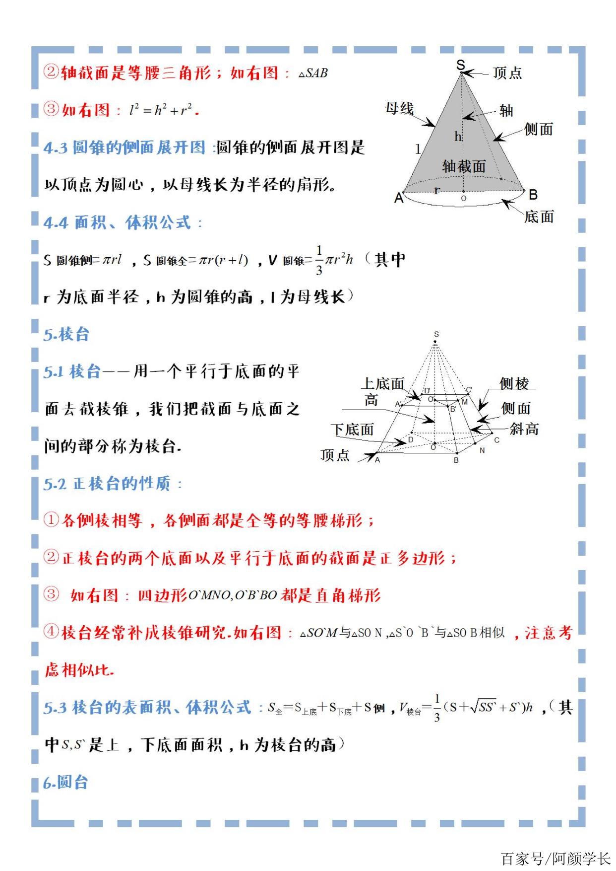 【高中立體幾何】知識點歸納總結,7大圖形 文章,展現更清晰!