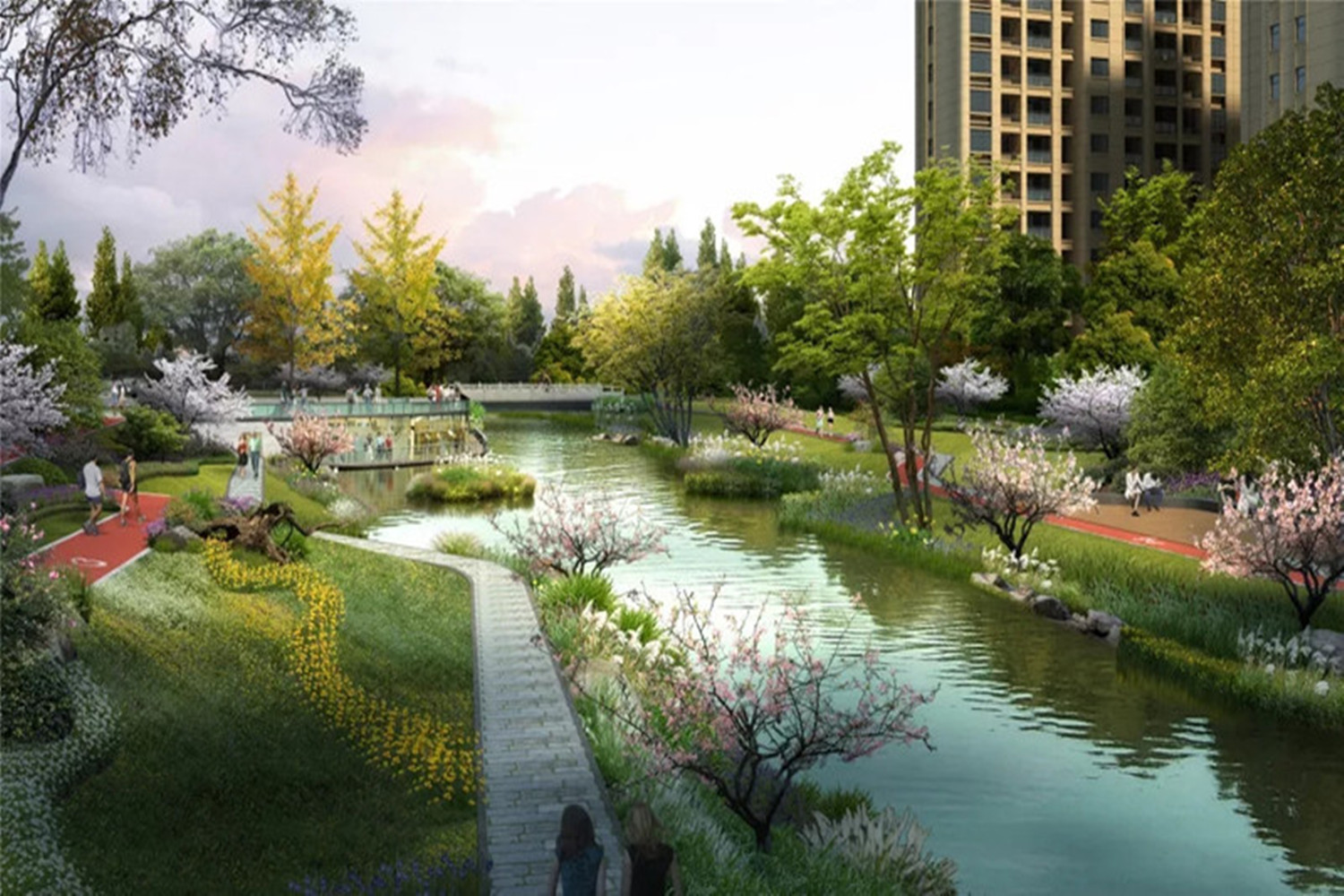 杭州正在打造滨水绿地公园,以生态保护为宗旨,预计2021年底完工