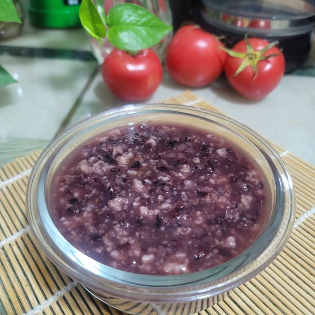 紫糯米燕麦粥,营养健康粥品,香糯好喝