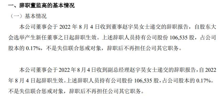 铁血科技董事,副总经理赵宇昊辞职 2021年公司净利4511.86万