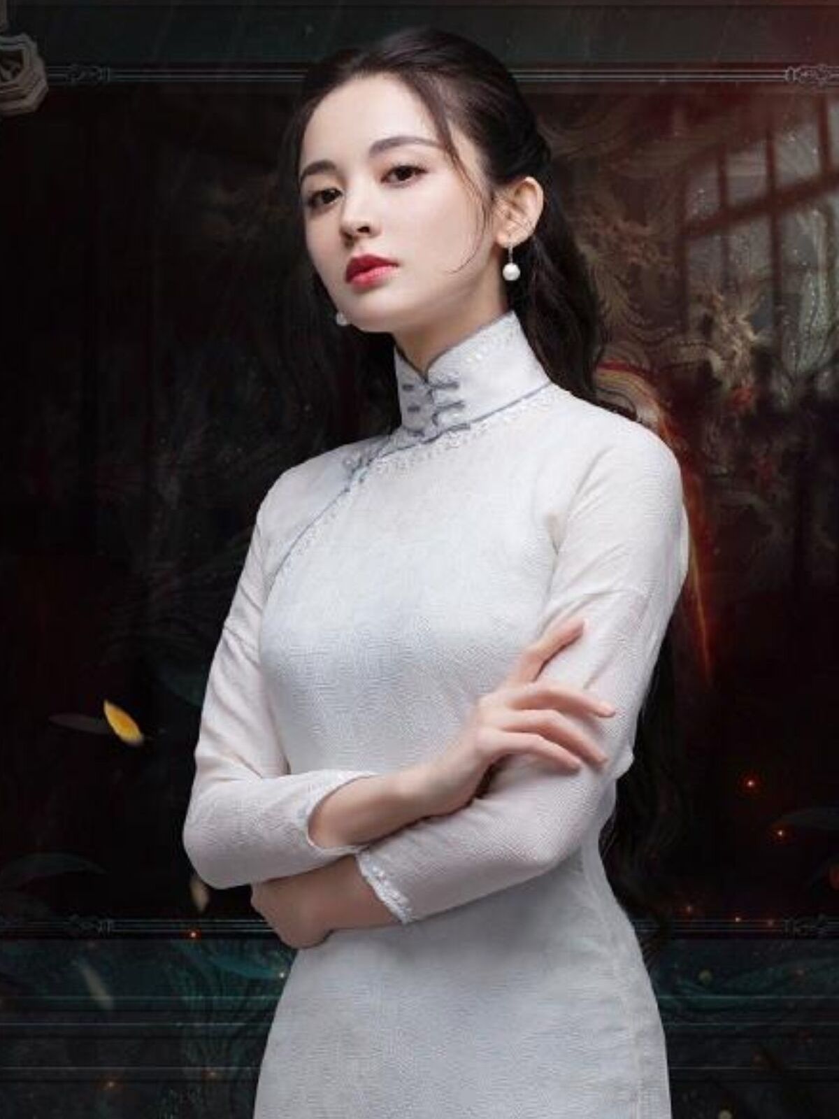 古力娜扎穿旗袍太显"有",贵族感藏不住,气质更是高级