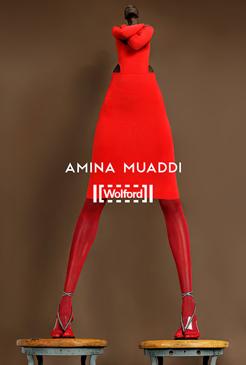 wolford沃尔福特携手amina muaddi 推出限定胶囊系列