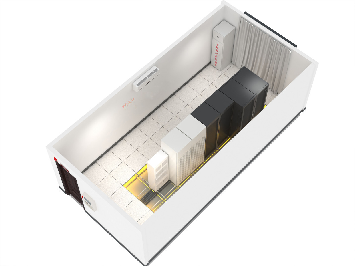 机房工程建设前的3d效果图参考