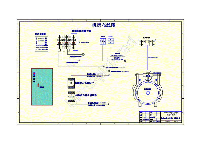 林肯lcm600电梯电气原理图