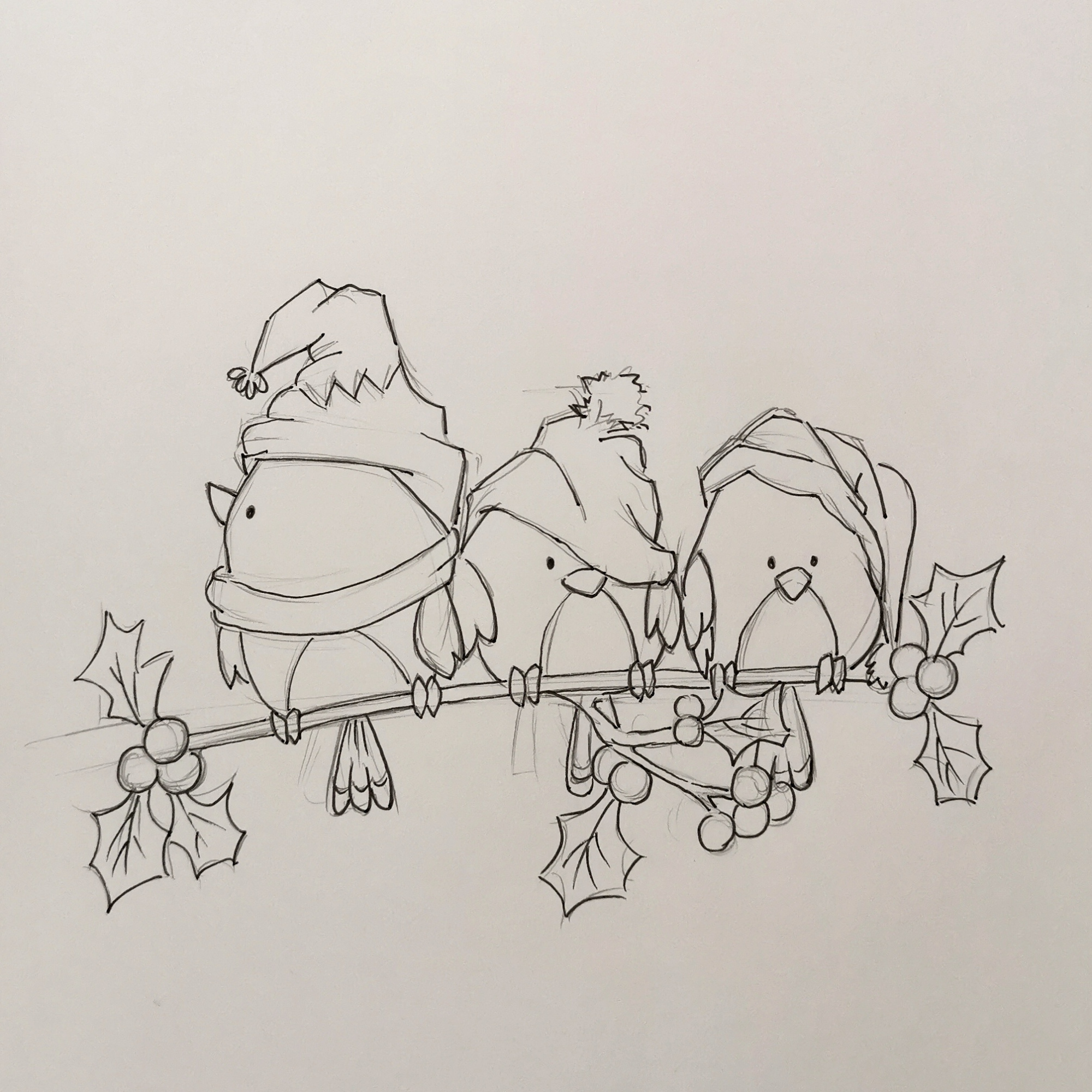 戳戳教你画三只小鸟