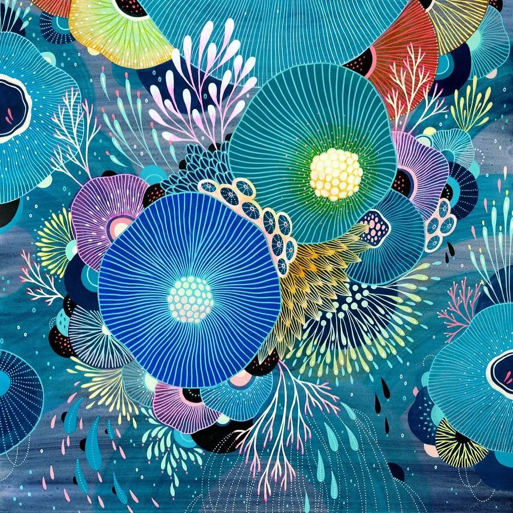 她用线条水彩画出最具想象力的梦幻世界,细腻绝美逼人!跪了