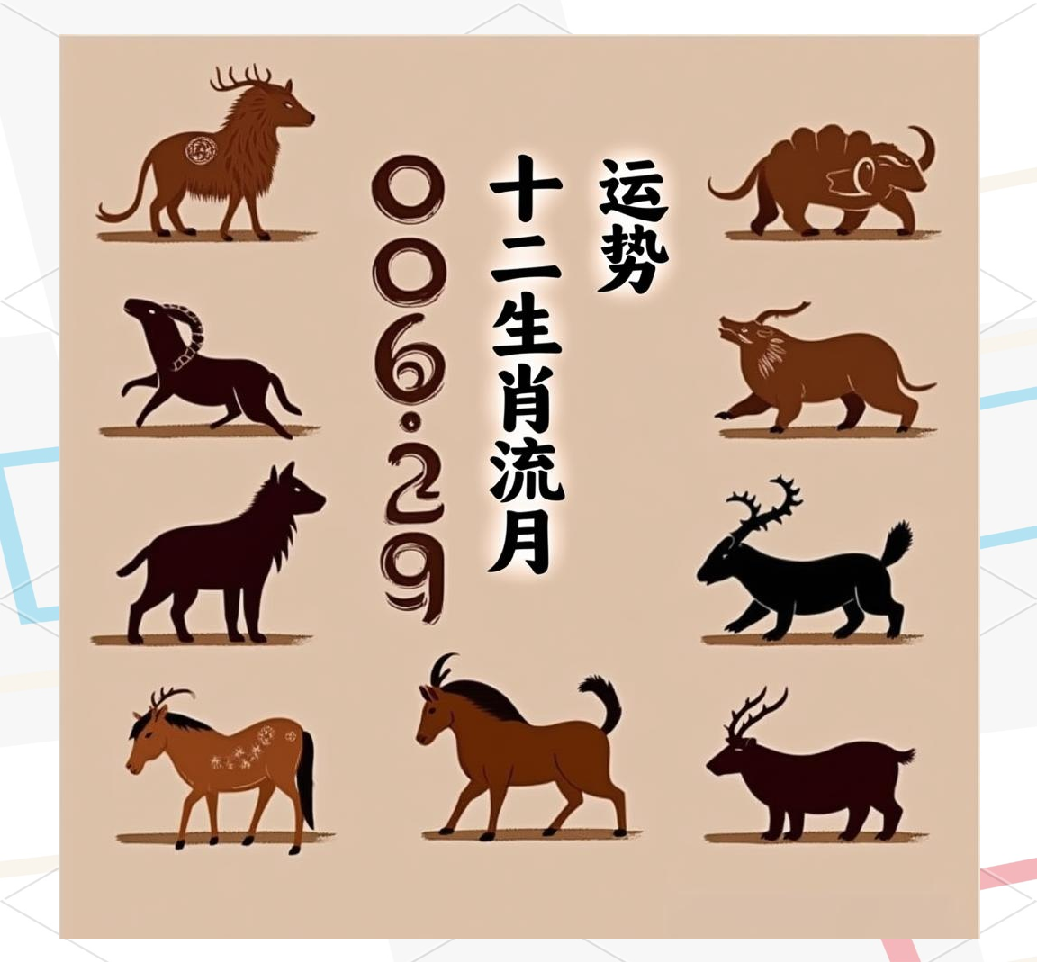 十二生肖七月生肖运势图(各个生肖七月运势)