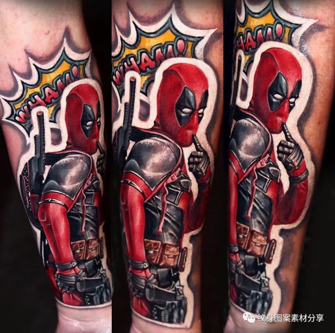 死侍纹身图案素材分享