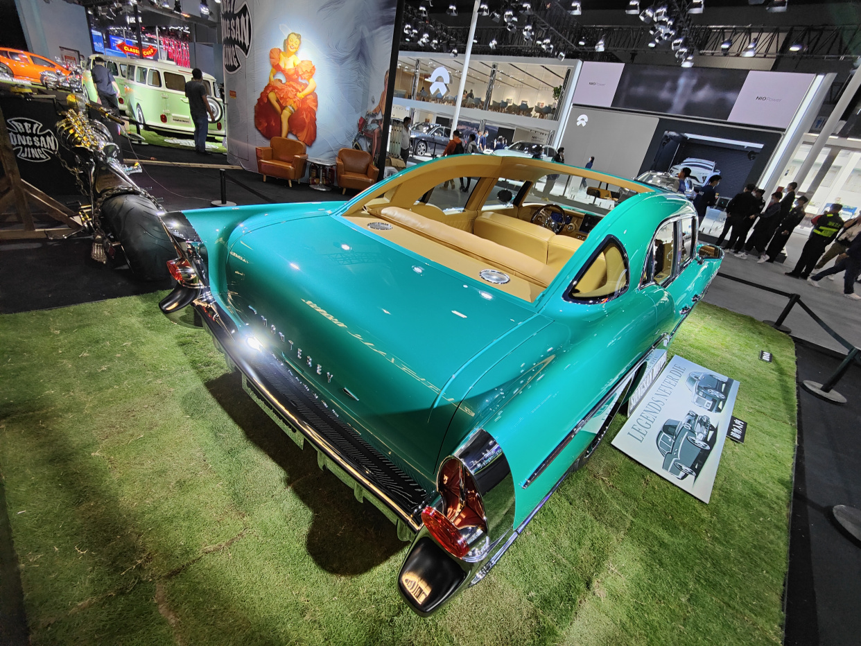新车|松散机车monterey亮相广州车展,外观复古充满年代气息