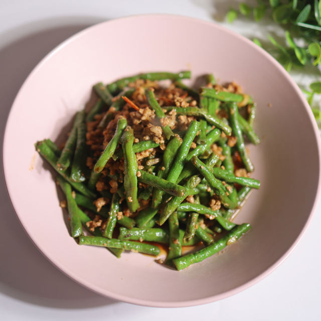 豆角炒肉末,简单易做,好吃又下饭