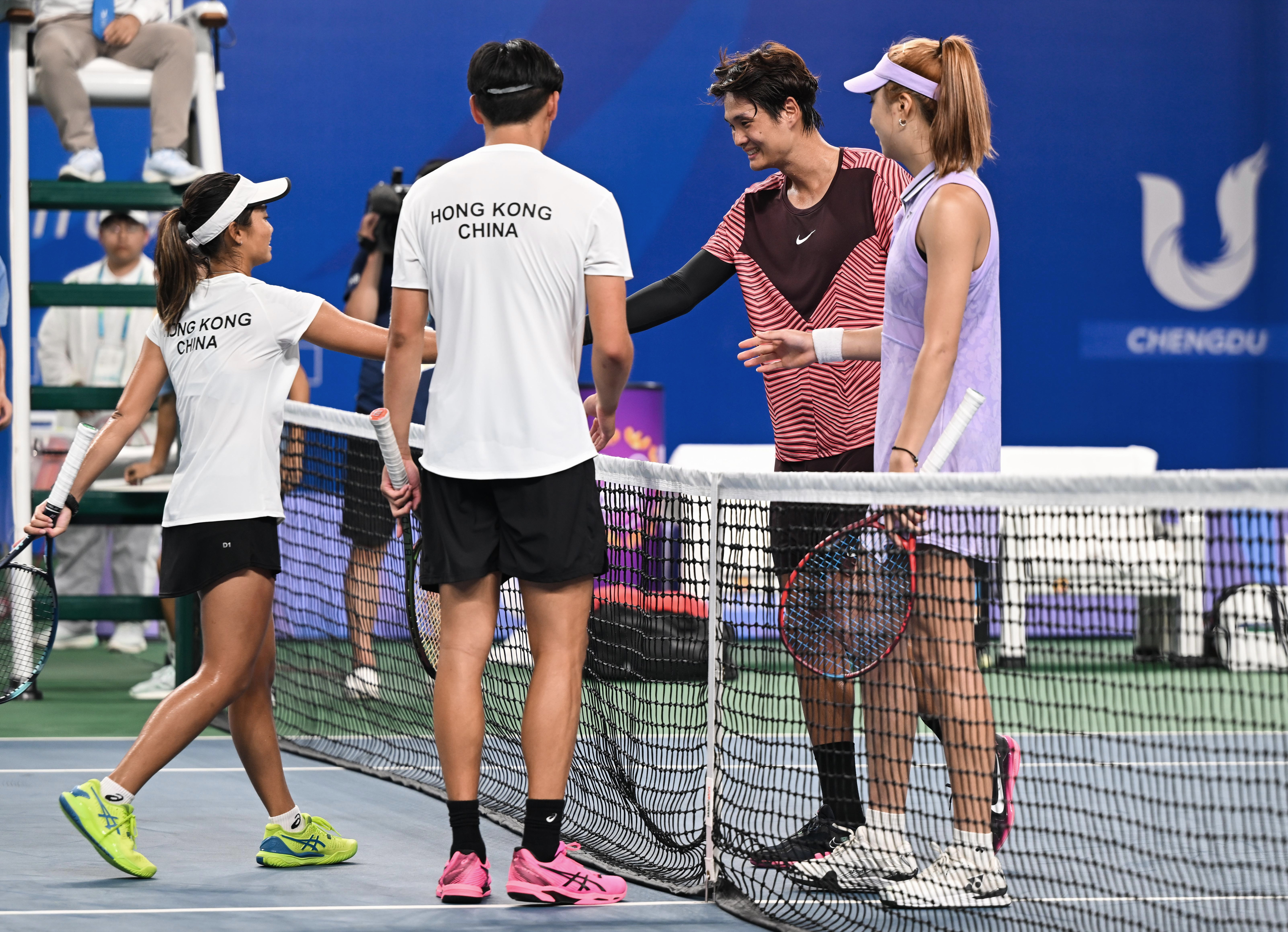 网球——金雨全/汤千慧晋级混双决赛